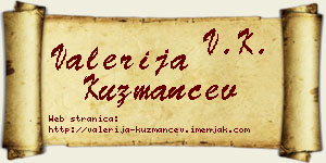Valerija Kuzmančev vizit kartica